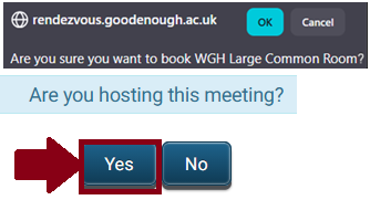 CONFIRM OK AND YES TO HOSTING MEETING