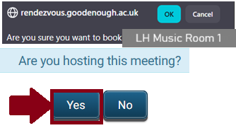 CONFIRM OK AND YES TO HOSTING MEETING